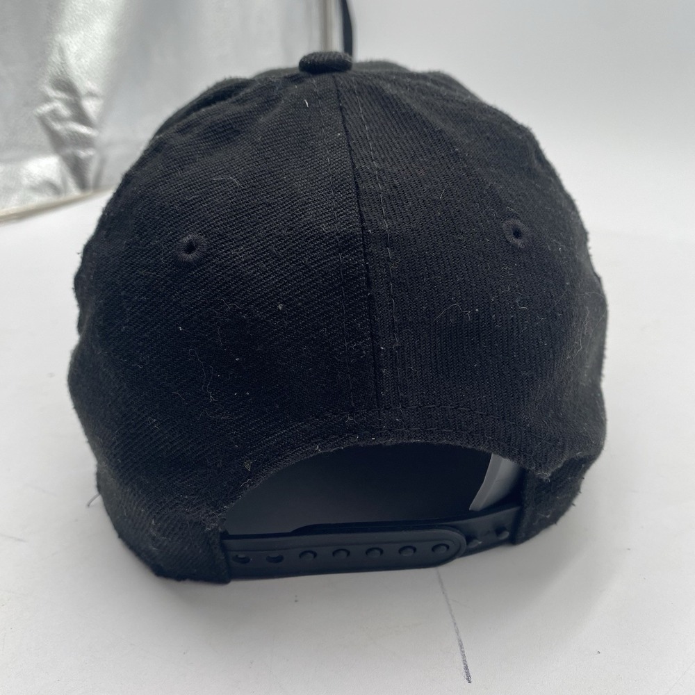 New Orleans Saints Hat Blackout New Era 9Forty SnapBack Black Cleaned - Picture 6 of 12